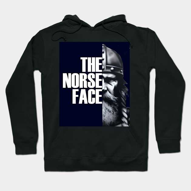 The Norse Face - Viking Warrior Face Hoodie by Boffoscope